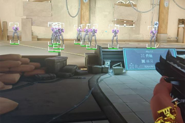 无畏契约透视实战效果图 - 清晰显示敌人位置